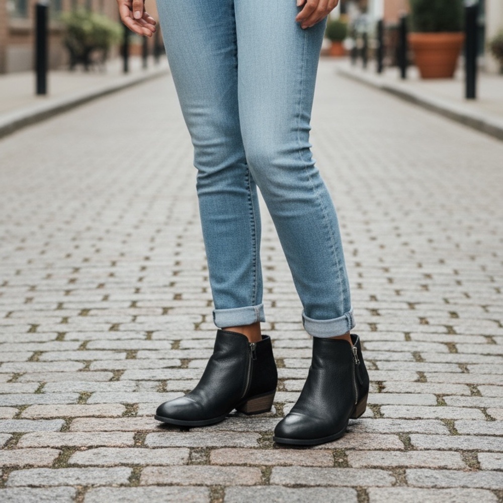 Miz Mooz New York City Black Leather Ankle Boots
